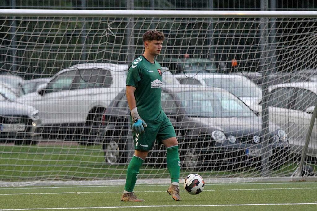 Simon Manthei (TSV Kropp) zeigte ein gutes Spiel und verhinderte einige Treffer. © 2026 Ismail Yesilyurt Simon Manthei (TSV Kropp) zeigte ein gutes Spiel und verhinderte einige Treffer. © 2026 Ismail Yesilyurt