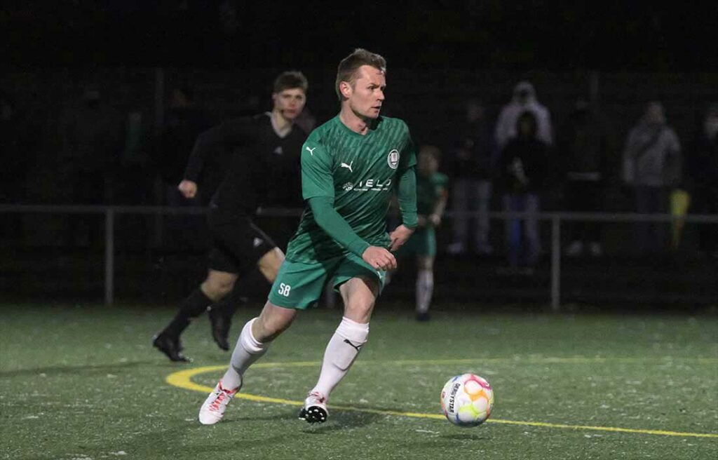 Mirco Znaniewicz (TSV Klausdorf) ist der Spieler des Abends mit zwei Toren und vier Vorlagen. © 2023 Ismail Yesilyurt