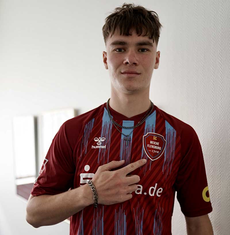 Maksym Tytarenko kommt von Eintracht Braunschweig II. © 2025 SC Weiche Flensburg 08 Maksym Tytarenko kommt von Eintracht Braunschweig II. © 2025 SC Weiche Flensburg 08