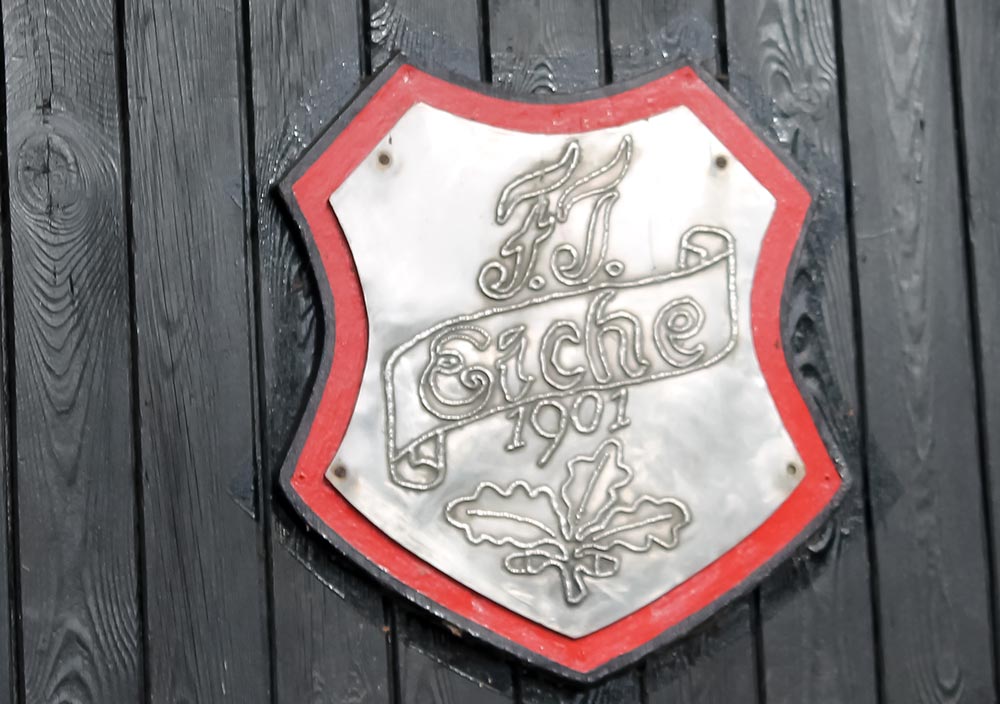 Die Schwarzlandwiese – Heimstätte des Arbeitersportvereins F.T. Eiche. © hfr Die Schwarzlandwiese - Heimstätte des Arbeitersportvereins F.T. Eiche. © hfr