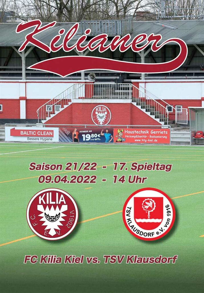 Stadionheft_Kilianer_Klausdorf_090422. © hfr FC Kilia Kiel