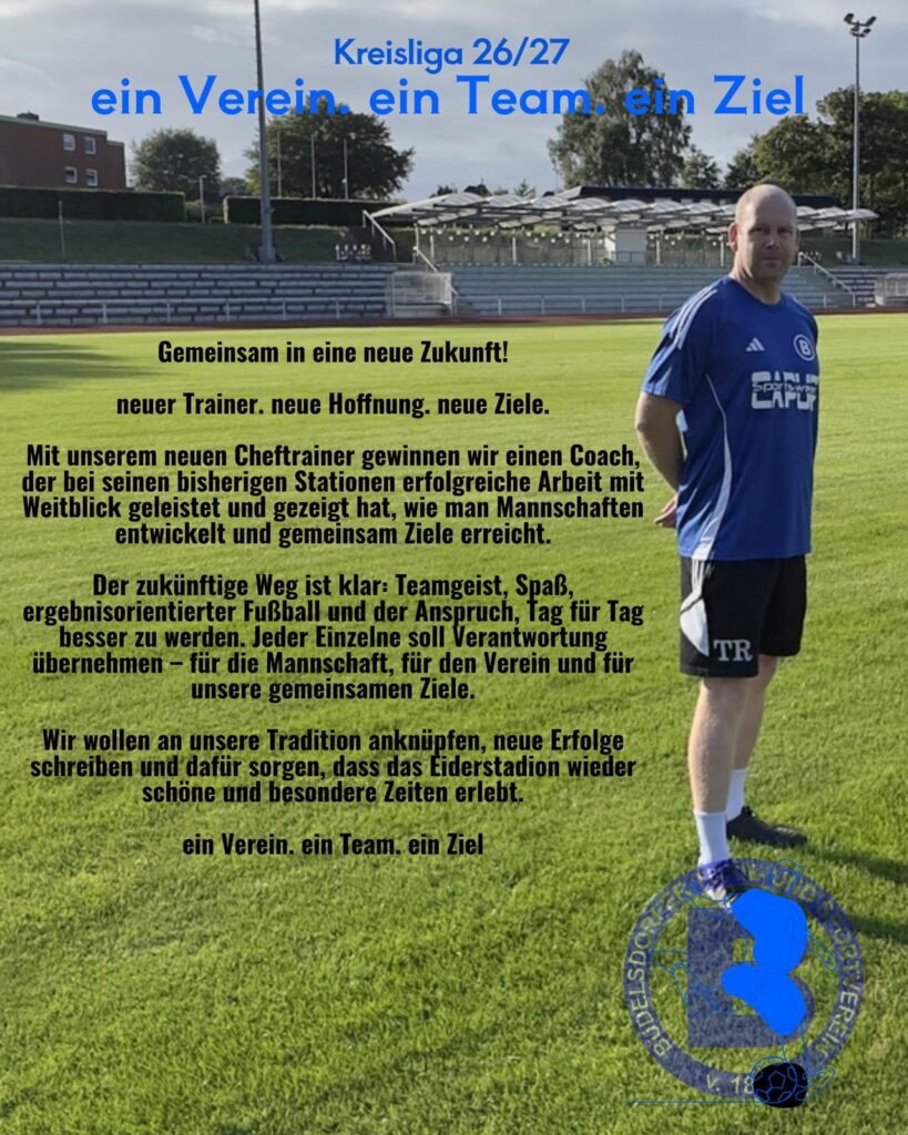 Der neue Trainer beim BTSV – Eike Schneider. © 2026 TSV Büdelsdorf Der neue Trainer beim BTSV - Eike Schneider. © 2026 TSV Büdelsdorf