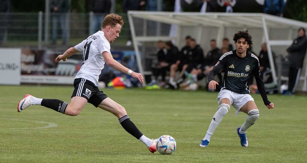 Mathis Harms (Heider SV) war auch unter den Torschützen beim 4:0 gegen den 1. FC Phönix Lübeck II. © 2026 Volker Schlichting