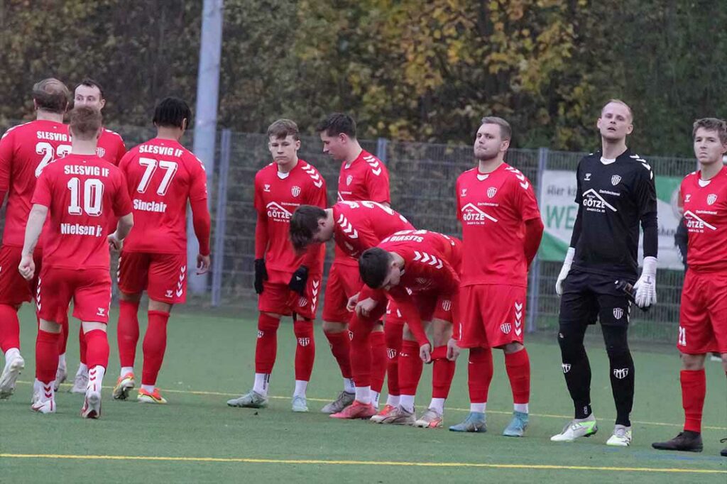 Slesvig IF stemmt sich nach dem Rückstand gegen Osterrönfeld mit viel Energie der Niederlage entgegen. © 2023 Ismail Yesilyurt