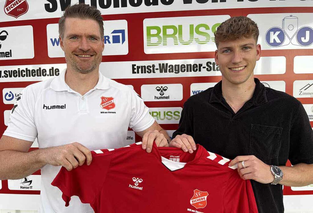 Jonas Dürr mit Jan-Henrik Schmidt.© 2024 SV Eichede Jonas Dürr mit Jan-Henrik Schmidt.© 2024 SV Eichede