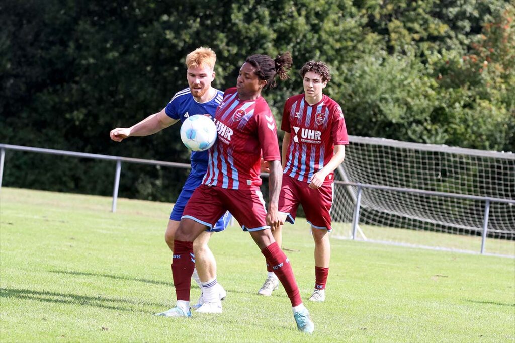 Ilidio Santos und dem SC Weiche Flensburg 08 II fehlte das Matchglück. © 2025 Ismail Yesilyurt Ilidio Santos und dem SC Weiche Flensburg 08 II fehlte das Matchglück. © 2025 Ismail Yesilyurt