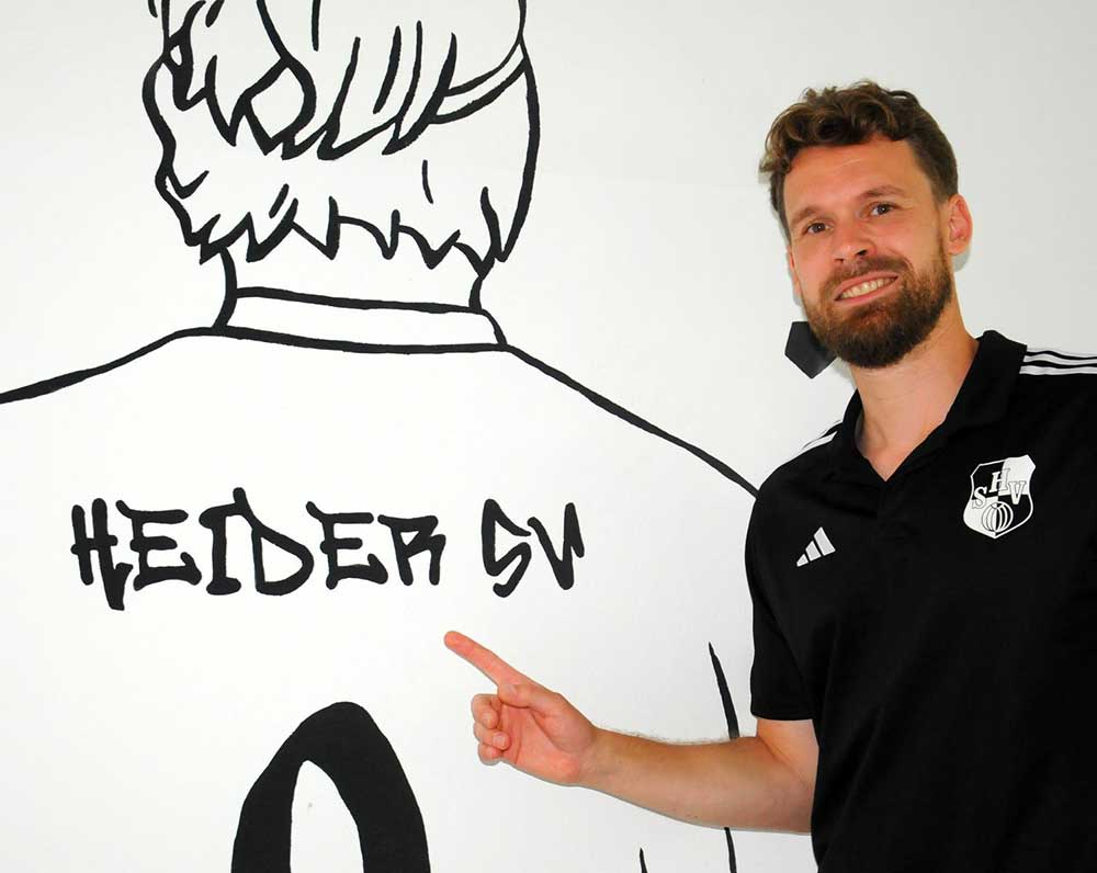 Christopher Buchtmann fiebert der Aufgabe beim Heider SV entgegen. © 2025 Heider SV Liga GmbH