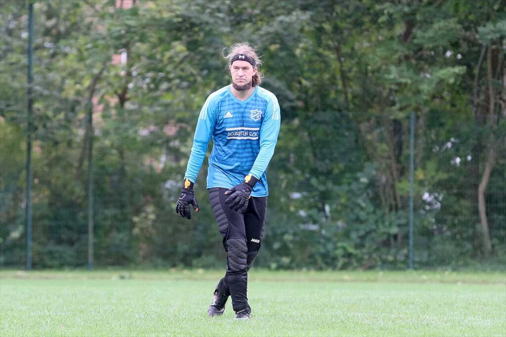 Fabian Mandt (TSV Gremersdorf), noch gesperrt, hatte einen exzellenten Vertreter mit Finn Bursche zwischen den Pfosten. © 2025 Ismail Yesilyurt Fabian Mandt (TSV Gremersdorf) © 2025 Ismail Yesilyurt