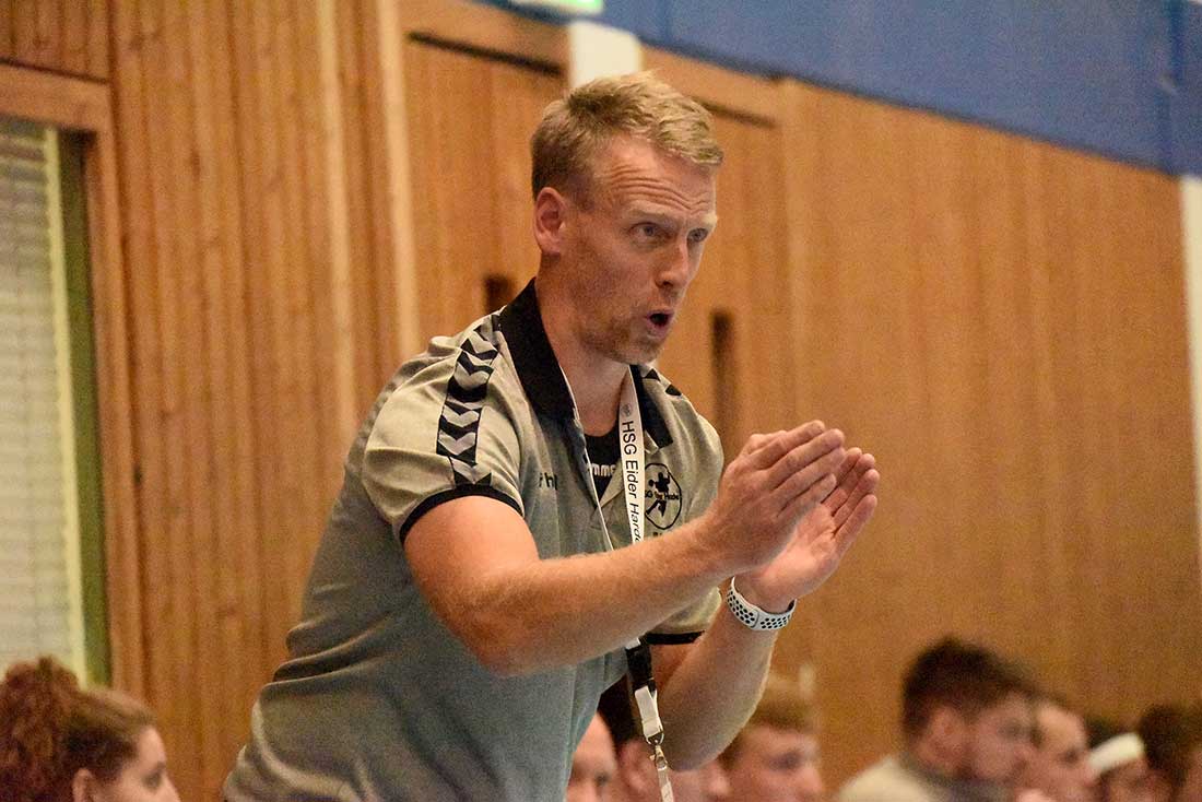 Trainer Matthias Hinrichsen (Eider Harde). Quelle: Olaf Wegerich Trainer Matthias Hinrichsen (Eider Harde). Quelle: Olaf Wegerich