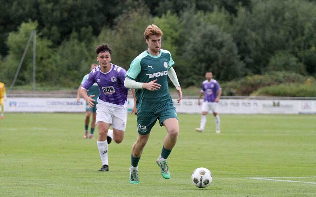 Meiko Werner (PSV Neumünster) war ein Aktivposten auf seiner linken Seite. © 2026 Ismail Yesilyurt Meiko Werner (PSV Neumünster) war ein Aktivposten auf seiner linken Seite. © 2026 Ismail Yesilyurt