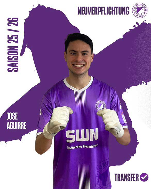 José Aguirre. © 2025 VfR Neumünster José Aguirre. © 2025 VfR Neumünster