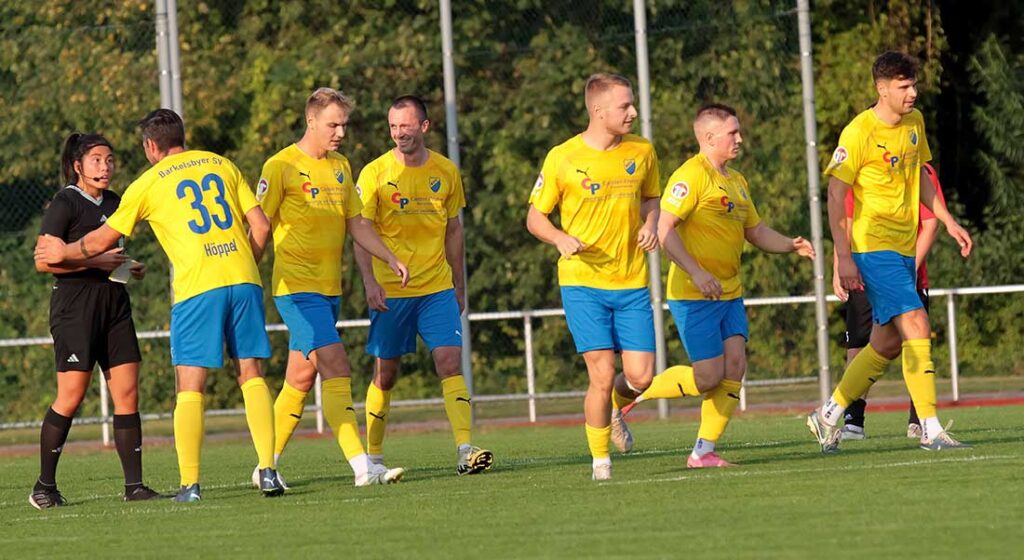 Der Barkelsbyer SV ging wie auch schon beim 2-0 bei der Probsteier SG früh in Führung. © 2024 Ismail Yesilyurt