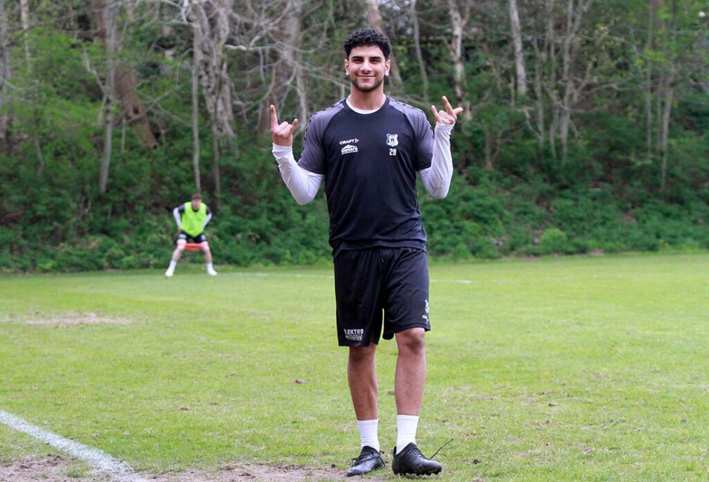 Ömer Dagtekin (Eckernförder SV) ist zwei Mal erfolgreich gegen Jevenstedt. © 2026 Ismail Yesilyurt Ömer Dagtekin (Eckernförder SV) ist zwei Mal erfolgreich gegen Jevenstedt. © 2026 Ismail Yesilyurt